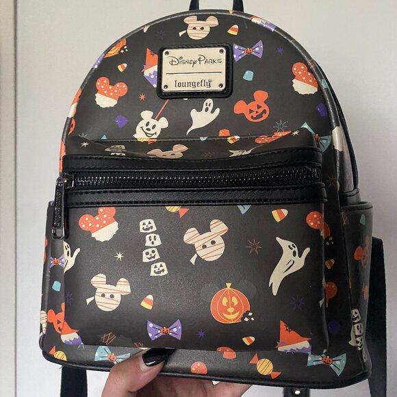 Disney Loungefly Halloween Park Snacks Mini Backpack - Picture 1 of 3